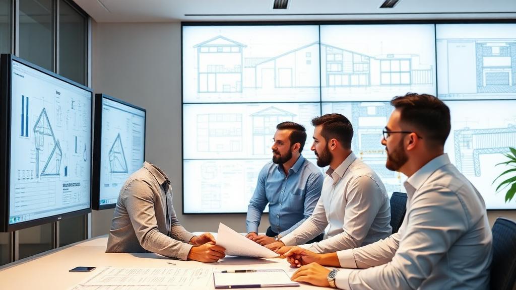 Professional services team collaborating on technical projects